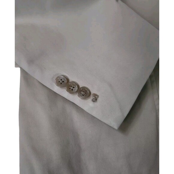 Polo Ralph Lauren Preppy Career Blazer Men's Size 44L Beige Chino Cotton Stretch - Picture 8 of 12